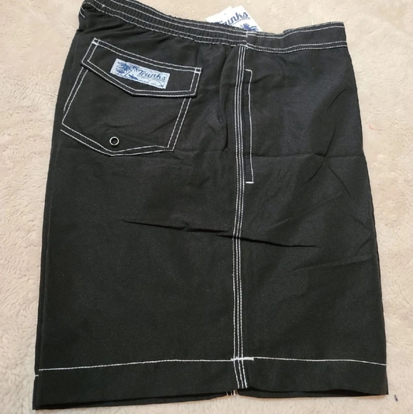 Mens Swim Trunks Black - Picture 1 of 4